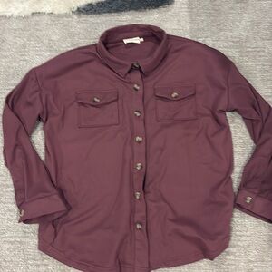 Plum cozy soft flannel